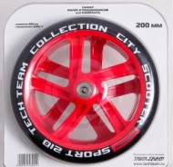 Набор колес и подшипников TECH TEAM TT 200 мм PU, красный TT 0157