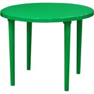 Стол ИПл круглый D 88 см зеленый