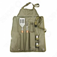 Набор для пикника BOYSCOUT сумка-фартук (вилка, лопатка, щипцы, солонка, перечница) 61320