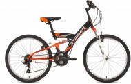Велосипед STINGER 24' двухподвес BANZAI черый, 16,5' 24 SFV. BANZAI. 16 BK 7