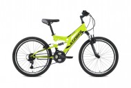 Велосипед 24' двухподвес STINGER HIGHLANDER зеленый, 14' 24 SFV.HILANDER 14 GN 8