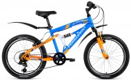 Велосипед 20' двухподвес FORWARD BENFICA 20 синий/желтый, 6 ск., 14' RBKW8JN06015 (20)