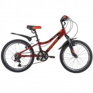 Велосипед 20' хардтейл, рама алюминий NOVATRACK ACTION красный, 12 ск. 20 AH 12 V.ACTION.RD 9