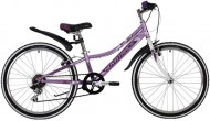 Велосипед 24' рама женская NOVATRACK ALICE тормоз V-brake, лиловый, 6 ск., 12' 24SH6SV.ALICE.12LC21