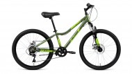 Велосипед 24' хардтейл, рама женская, алюм. ALTAIR AL 24 D диск, 7 ск., зеленый, 12' RBKN91647005