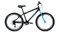 Велосипед 24' хардтейл ALTAIR MTB HT 24 1.0 черный/голубой, 6 ск., 14' RBKT0MN46002