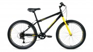 Велосипед 24' хардтейл ALTAIR MTB HT 24 1.0 черный/желтый, 6 ск., 14' RBKT0MN46003
