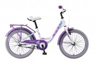 Велосипед 20' рама женская, алюминий STELS PILOT-250 Lady белый, 1 ск., 12' V010 (А21)