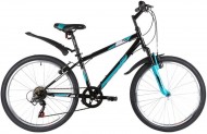 Велосипед 24' хардтейл FOXX MANGO черный, 6ск., 12' 24SHV.MANGO.12BK1