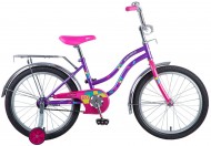 Велосипед 20' NOVATRACK TETRIS фиолетовый+ корзина 201 TETRIS.VL 20