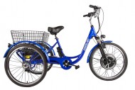 Электровелосипед 3-х колесный (грузовой) CROLAN 350W blue-1878